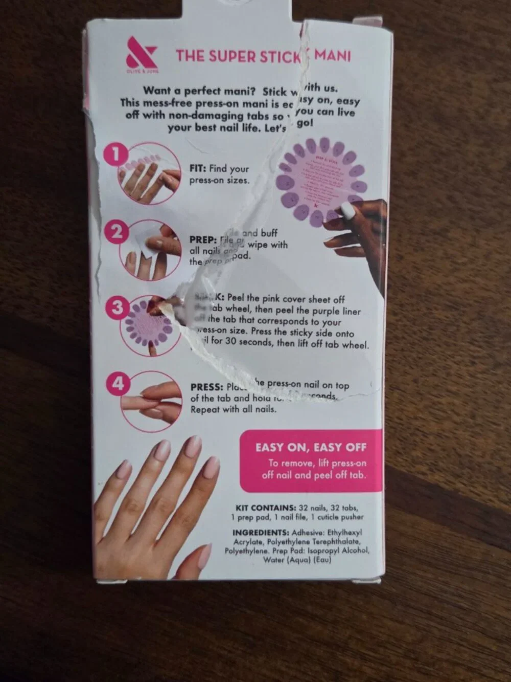 Olive & June Super Stick Mani Press-On Nails Lot of 3 Swan, Tutu, Mulberry, NEW